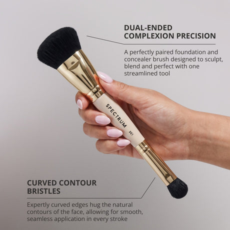 The Foundation & Concealer Dual-Ended Brush