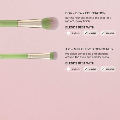Matcha 5 Piece Makeup Brush Set