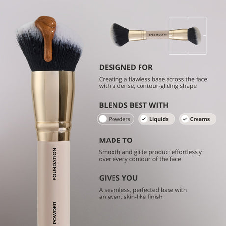 'The Complexion' Bronzer and Base Dual-Ended Brush