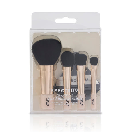 All About The Brush ’The Flawless Minis' 4-piece Brush and Powder Puff Set