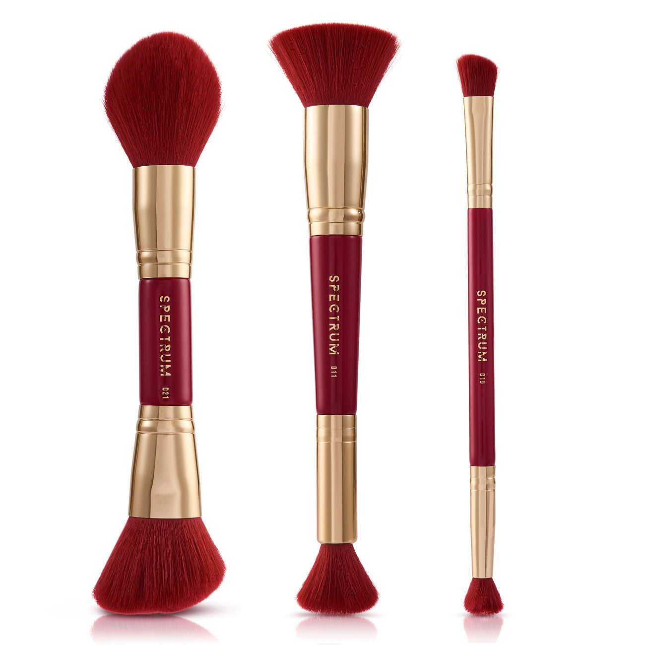 Very Cherry 3 Piece Dual Ended Face Brush Set – Spectrum