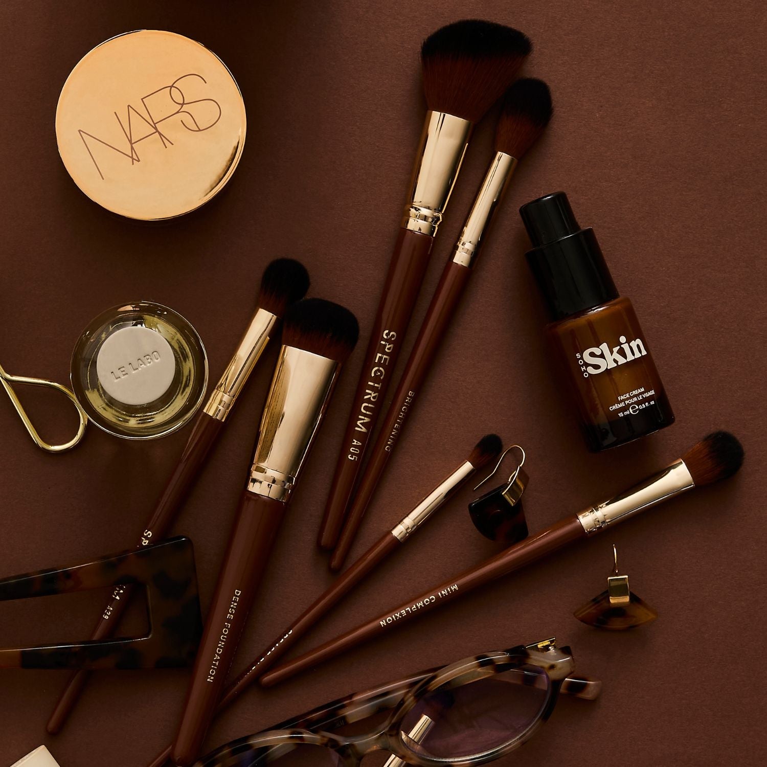 Pantherine 5 Piece Face Brush Set | Spectrum Collections