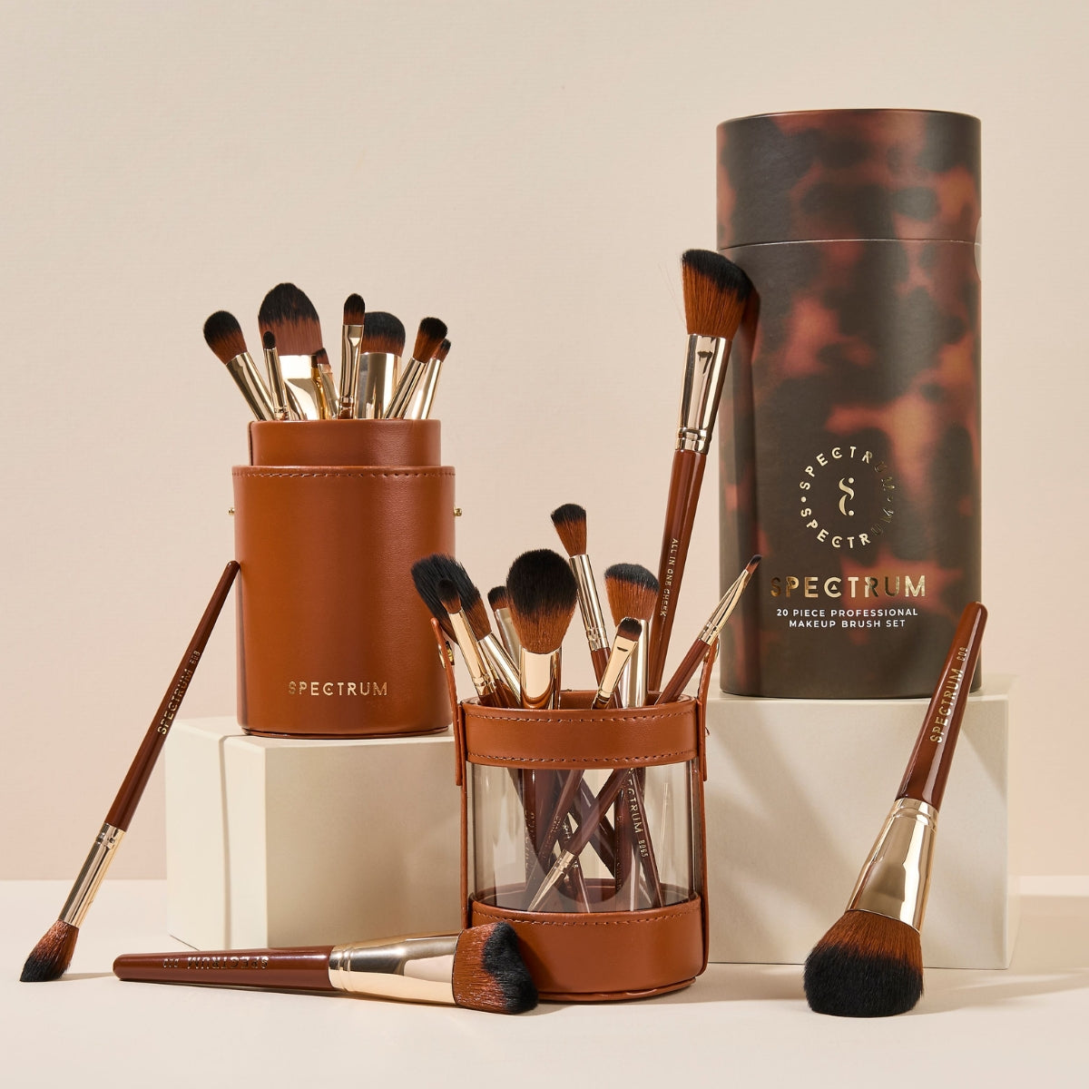 Pantherine Pro 20 Piece Makeup Brush Set – Spectrum Collections US