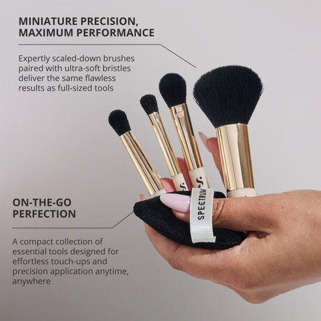 All About The Brush ’The Flawless Minis' 4-piece Brush and Powder Puff Set