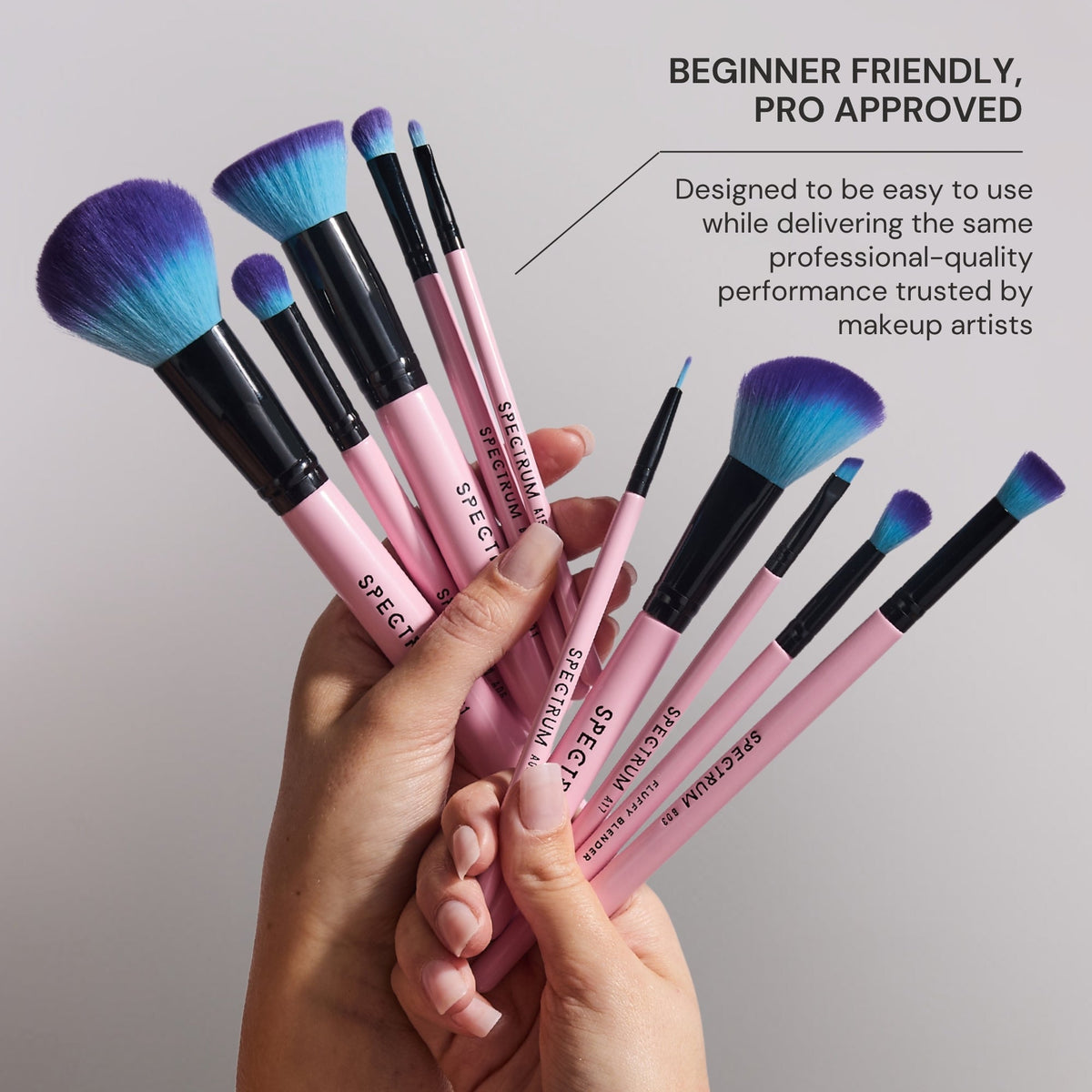 10 Piece Essential Makeup Brush Set