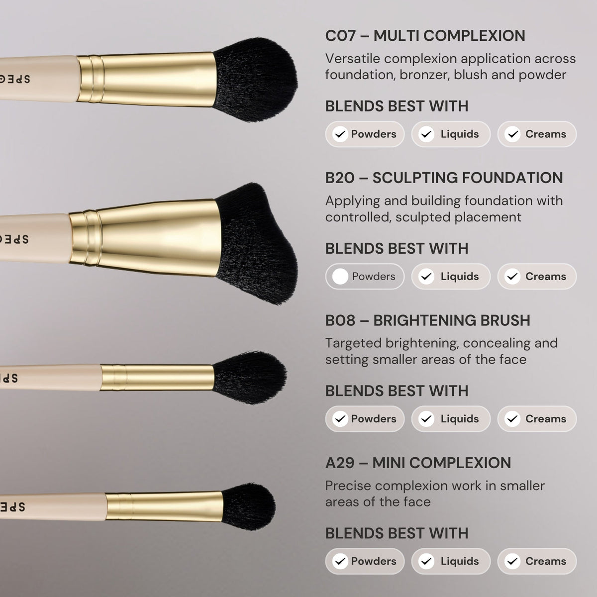 All About The Brush  6 Piece Flawless Face Set