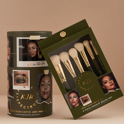 Katie Jane Hughes 25 Piece and 6 Piece Makeup Brush Set Bundle