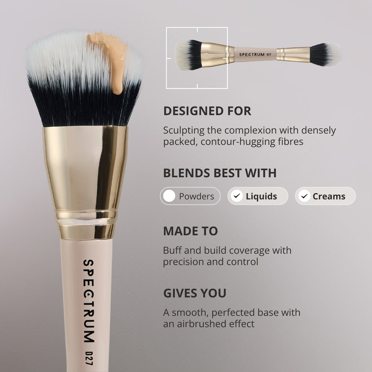 'The Flawless Foundation' Duo Fibre Dual-Ended Brush