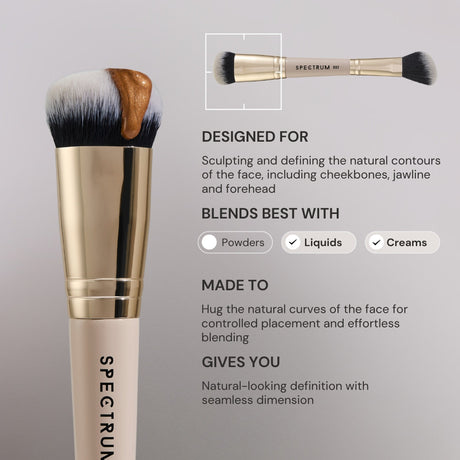 'The Cheek' Contour and Blush Dual-Ended Brush
