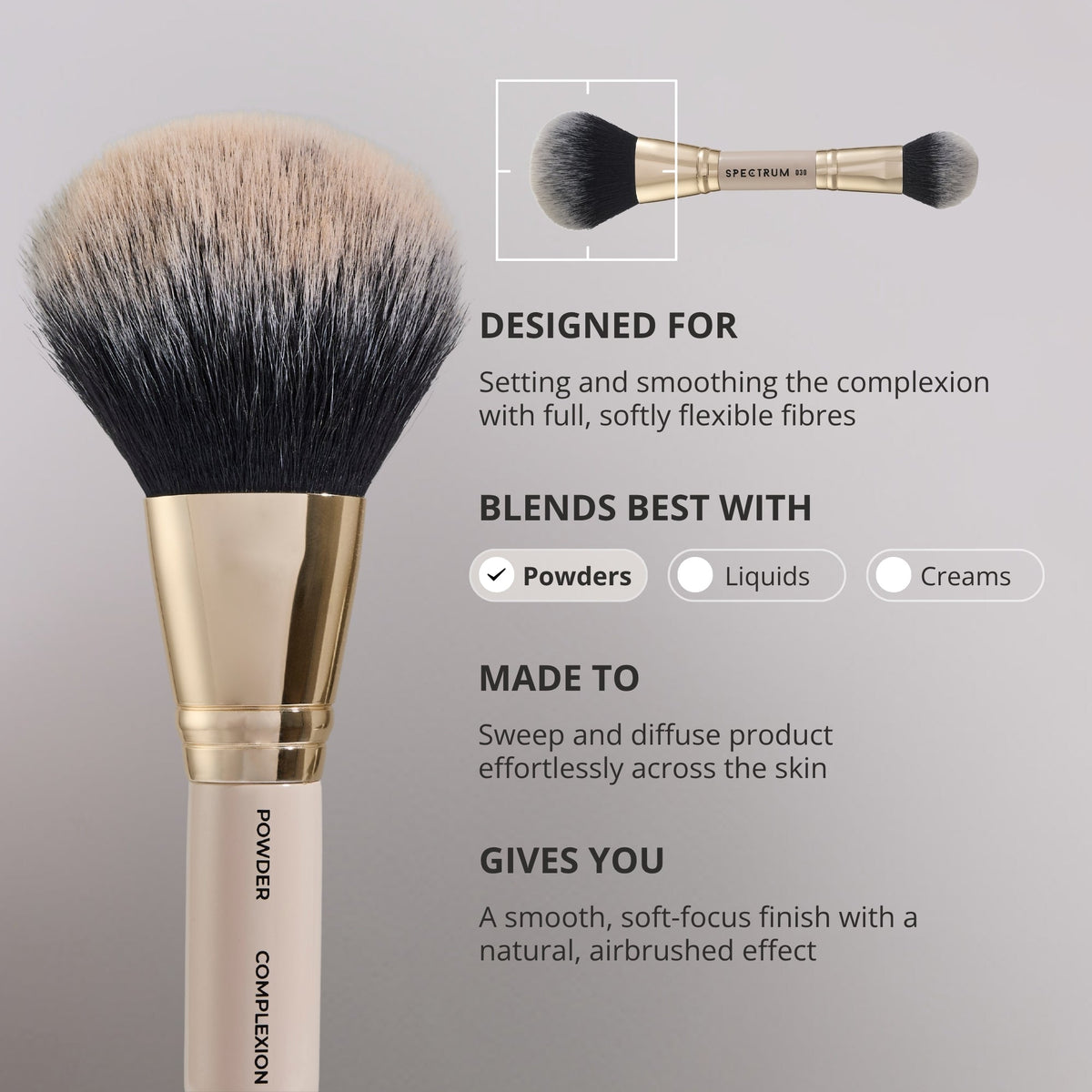 'The Air Brush' Powder and Complexion Dual-Ended Brush