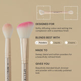 Gilded Glamour 3 Piece Luxe Dual Ended Makeup Brush Set
