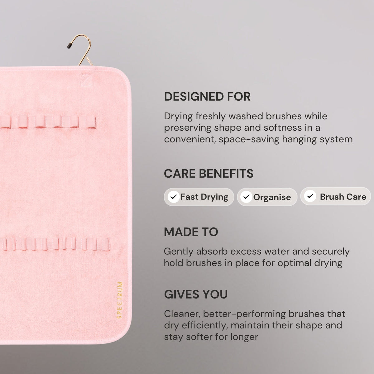 Makeup Brush Drying Towel