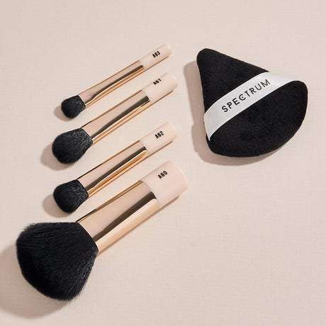 All About The Brush ’The Flawless Minis' 4-piece Brush and Powder Puff Set