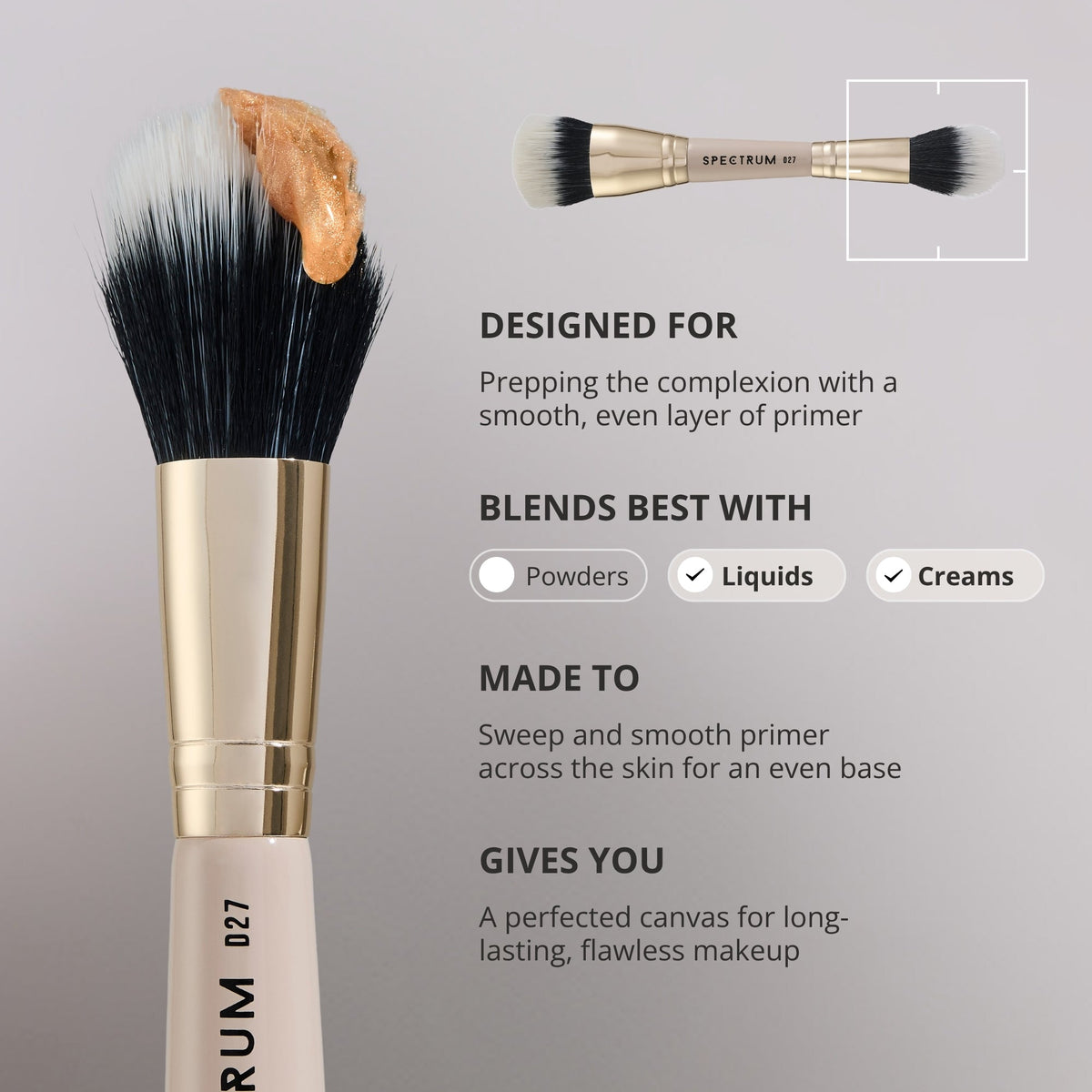 'The Flawless Foundation' Duo Fibre Dual-Ended Brush