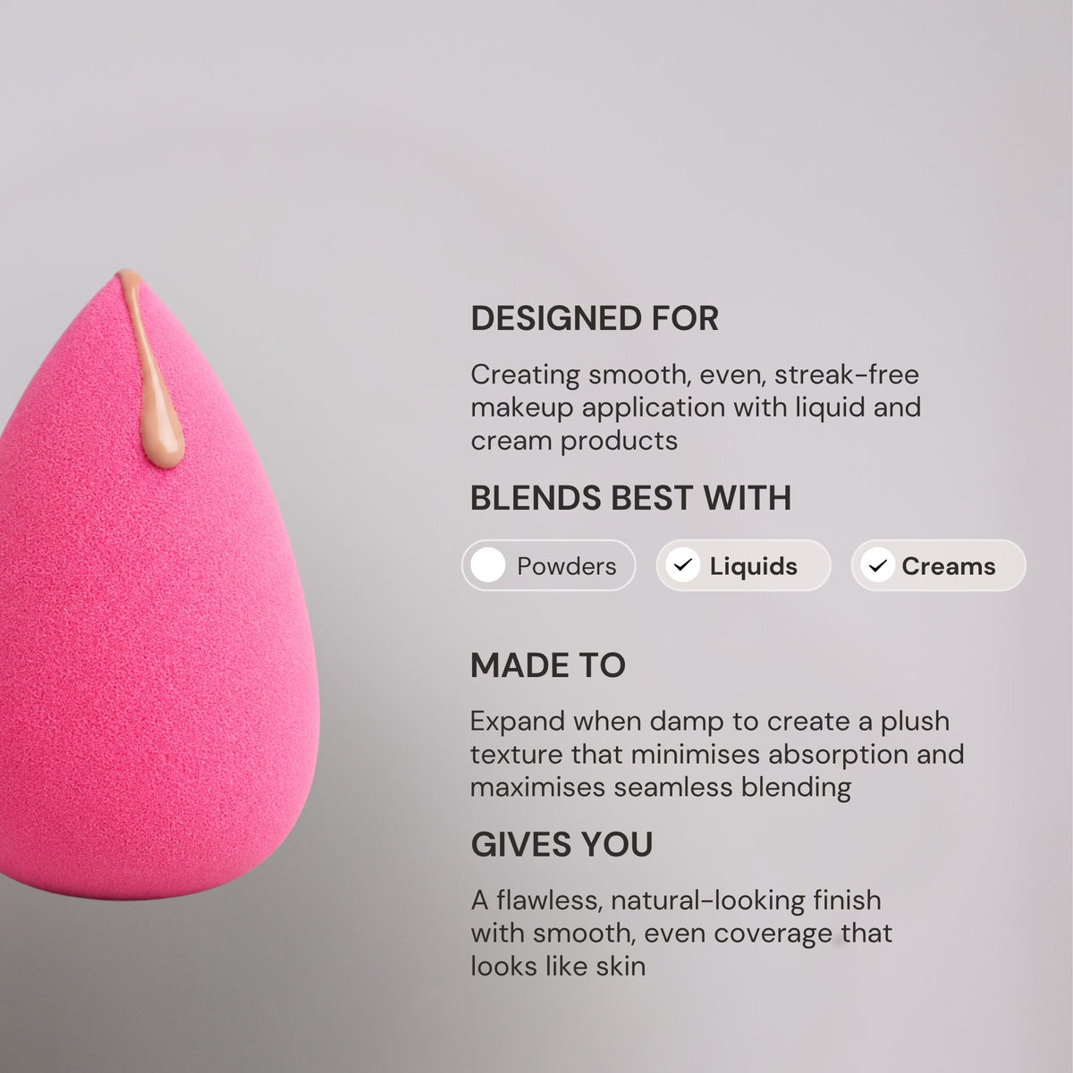 Pink Blending Makeup Sponge