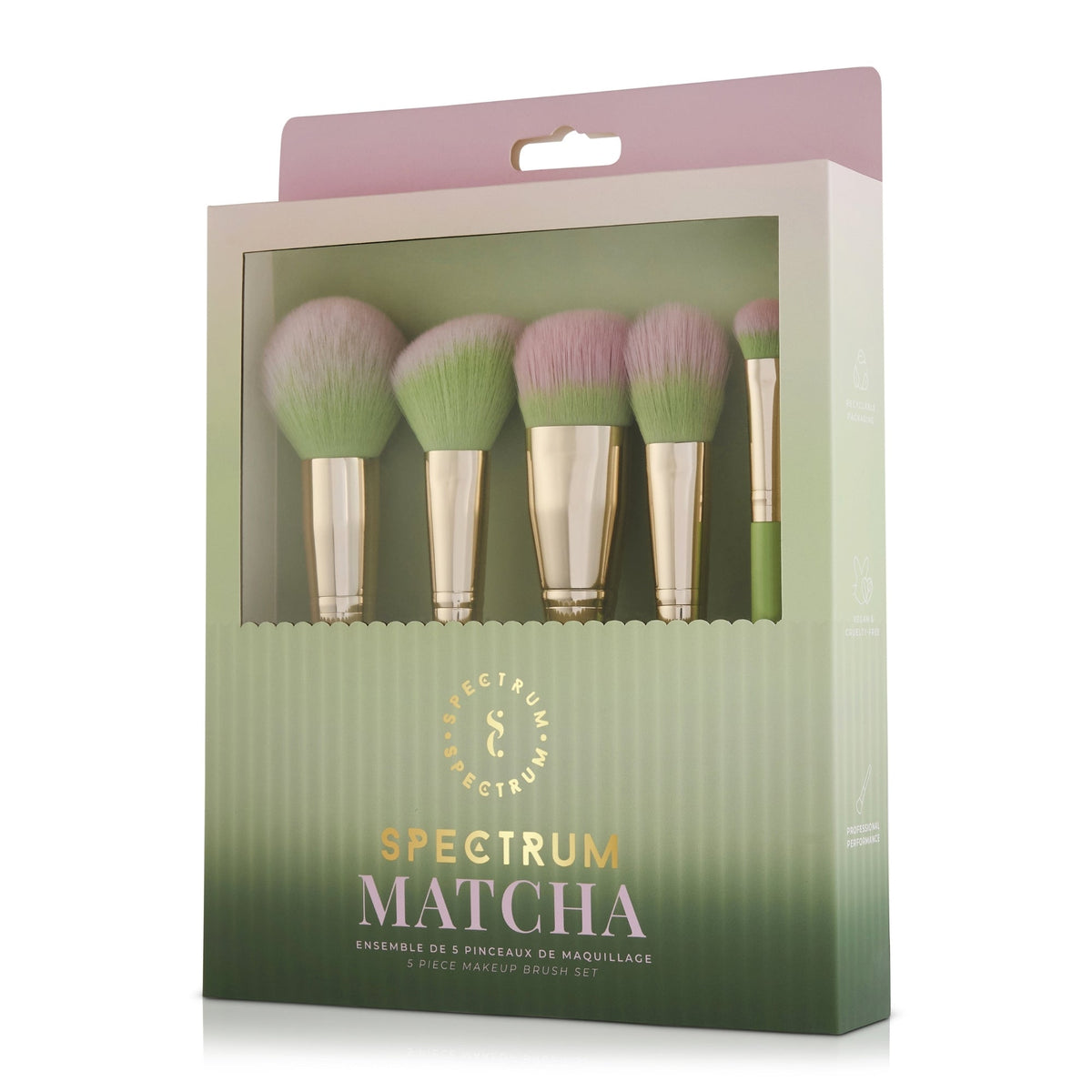 Matcha 5 Piece Makeup Brush Set