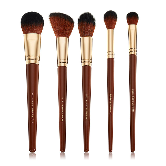 Pantherine 5 Piece Face Makeup Brush Set