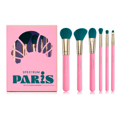 Paris Travel Book 6 Piece Brush Set