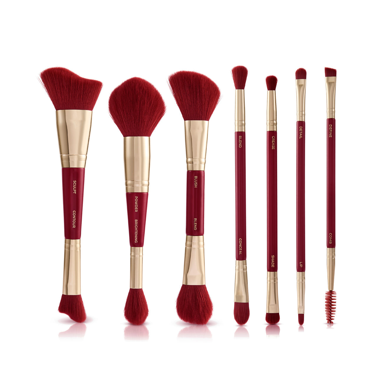 Very Cherry 10 Piece Makeup Brush, Sponge and Puff Set – Spectrum