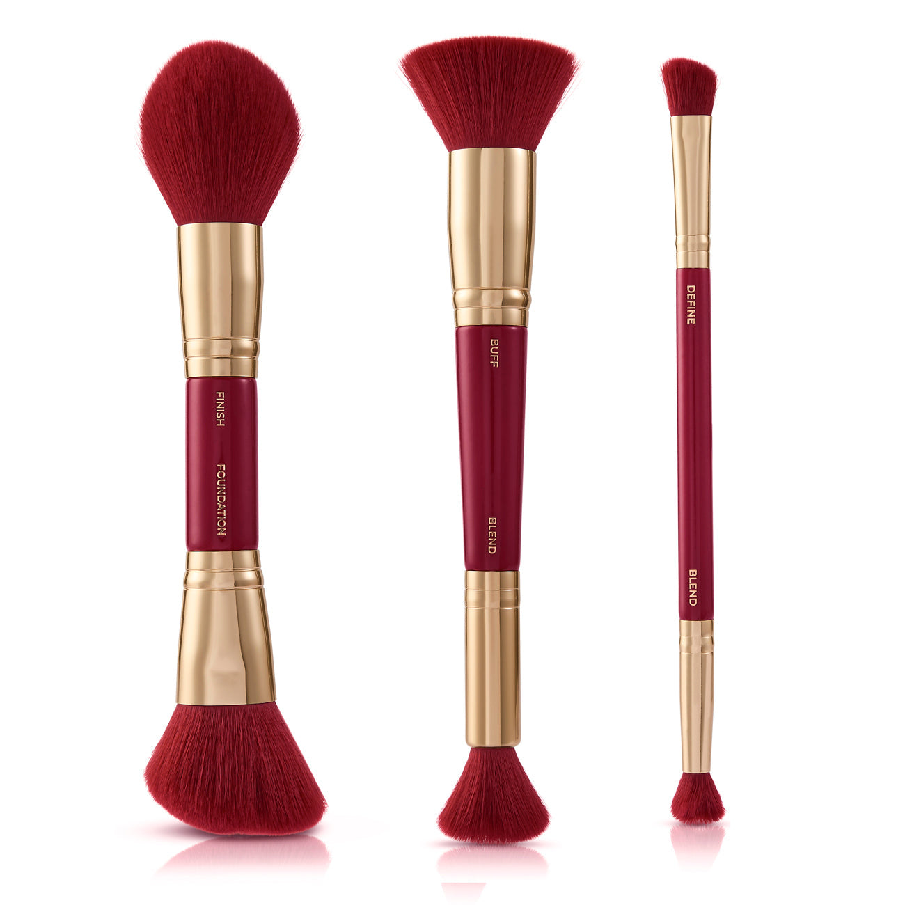 Very Cherry 3 Piece Dual Ended Face Brush Set – Spectrum