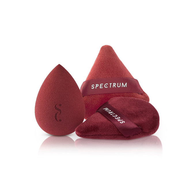 Very Cherry 10 Piece Makeup Brush, Sponge and Puff Set