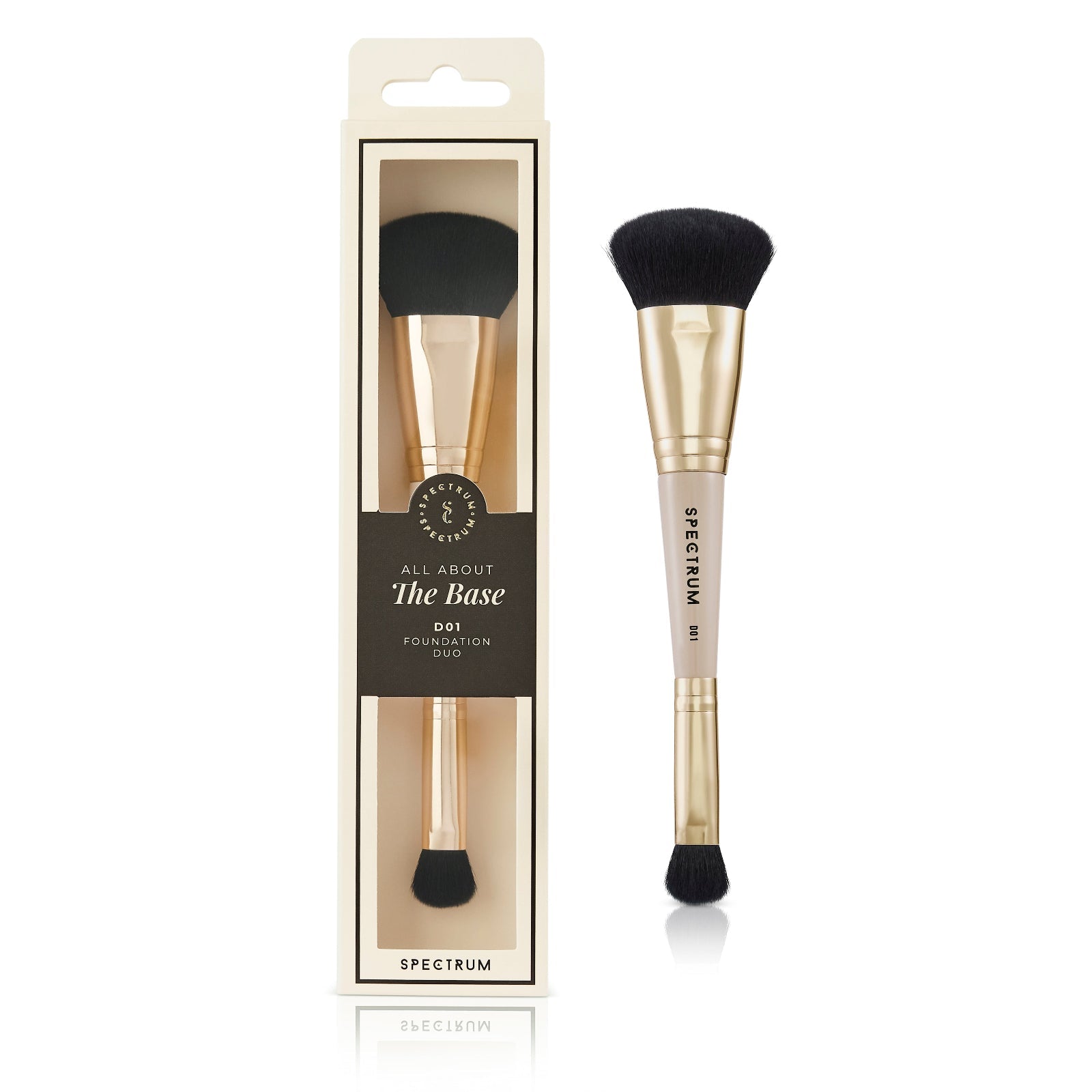 The Foundation & Concealer Dual-Ended Makeup Brush – Spectrum