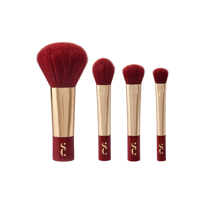 Very Cherry 4 Piece Mini On-The-Go Brush Set.