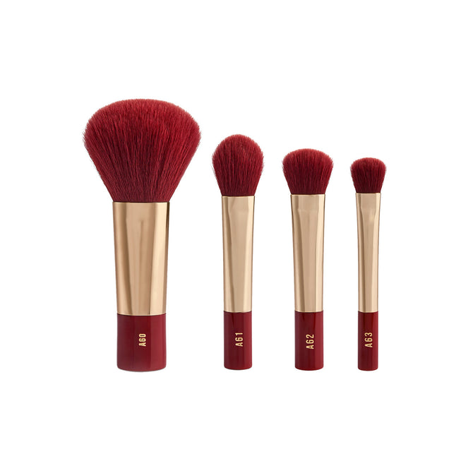 Very Cherry 4 Piece Mini On-The-Go Brush Set.