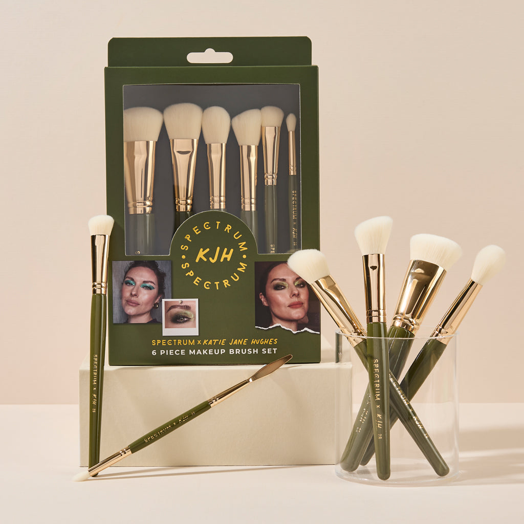 Katie Jane Hughes 6 Piece Makeup Brush Set – Spectrum Collections US
