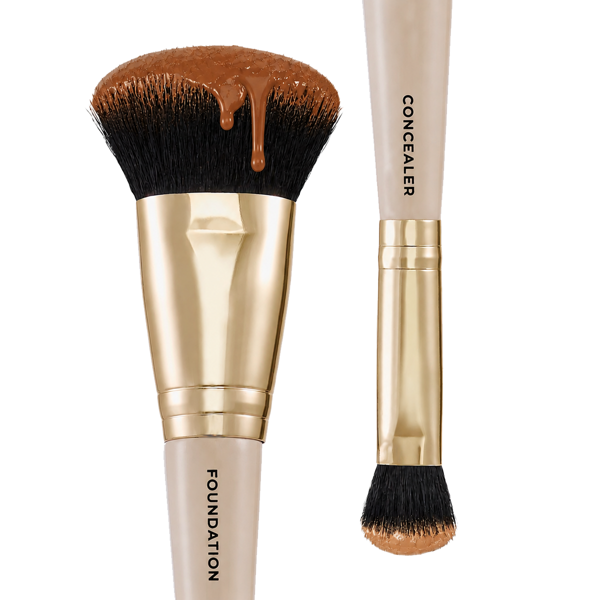 The Foundation & Concealer Dual-Ended Brush
